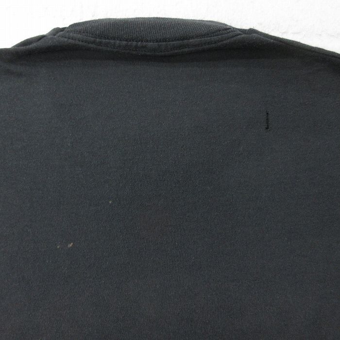 L/古着 半袖 ビンテージ Tシャツ メンズ 80s ロックポート 港 クルーネック 黒 ブラック 24feb12 中古_画像4