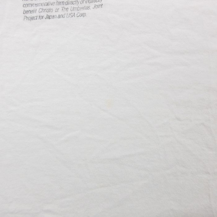 XL/古着 フルーツオブザルーム 半袖 ビンテージ Tシャツ メンズ 90s 傘 大きいサイズ コットン クルーネック 白 ホワイト 24feb16 中古_画像6