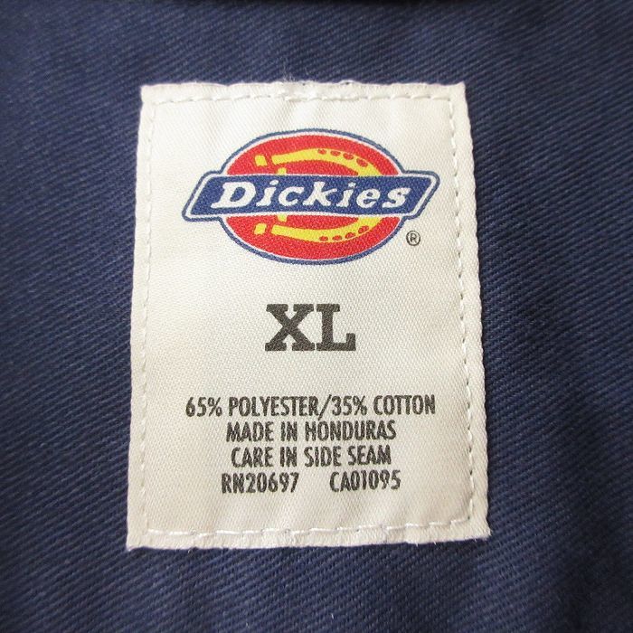 XL/古着 デッキーズ 長袖 ワーク シャツ メンズ 大きいサイズ 紺 ネイビー 24feb16 中古 トップス_画像3