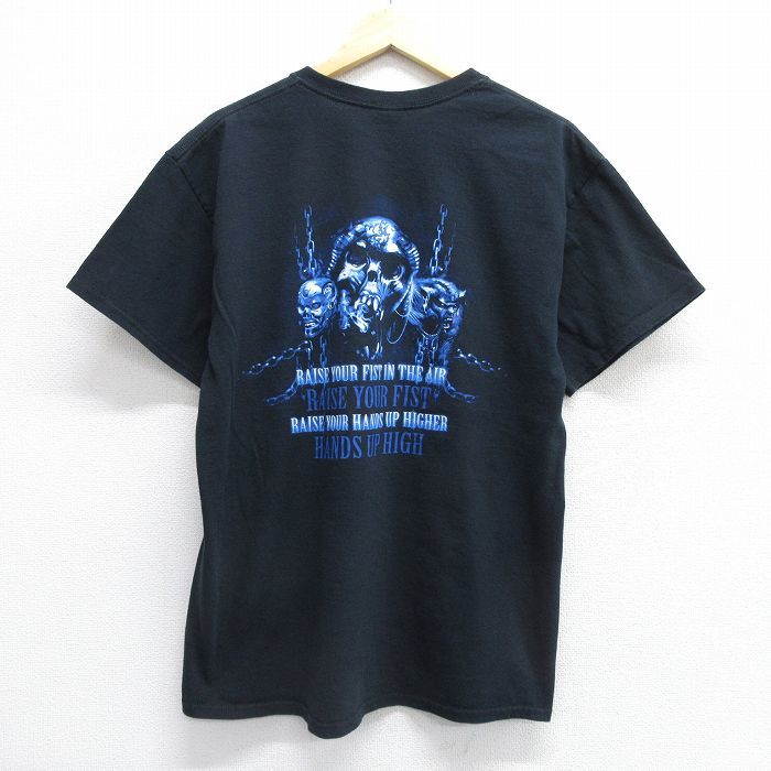 L/古着 半袖 ビンテージ ロック バンド Tシャツ メンズ 00s DORO コットン クルーネック 黒 ブラック 24feb16 中古_画像2