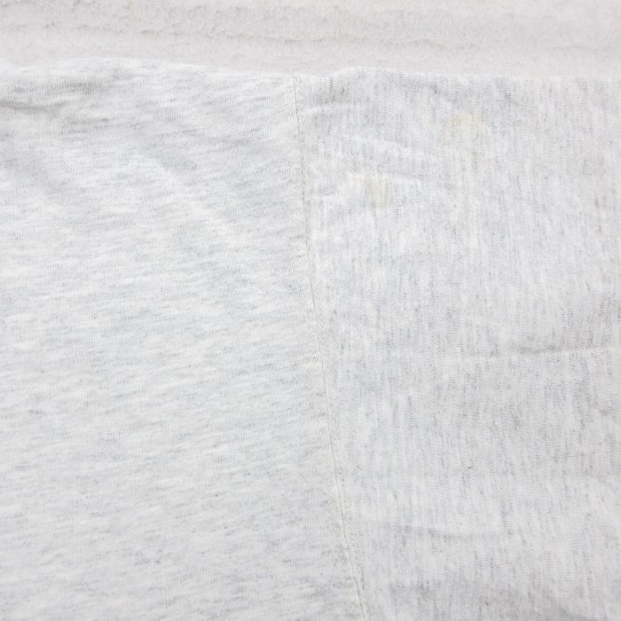 XL/古着 エディーバウアー 半袖 ビンテージ Tシャツ メンズ 90s ワンポイントロゴ アドベンチャー 大きいサイズ クルーネック 薄グレー 霜_画像7