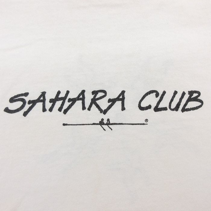 XL/古着 半袖 ビンテージ Tシャツ メンズ 90s SAMARA CLUB 大きいサイズ コットン クルーネック 白 ホワイト 24feb21 中古_画像3