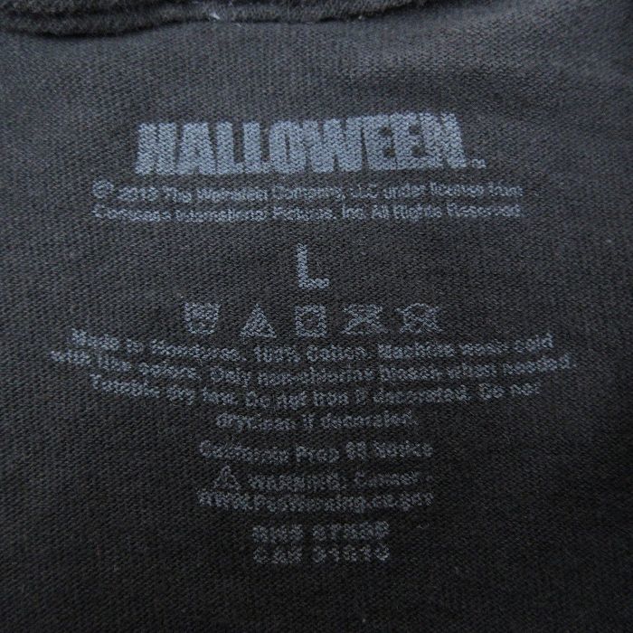 XL/古着 半袖 Tシャツ メンズ ホラー映画 ハロウィン マイケルマイヤーズ ブギーマン コットン クルーネック 黒 ブラック 24feb27 中古_画像3