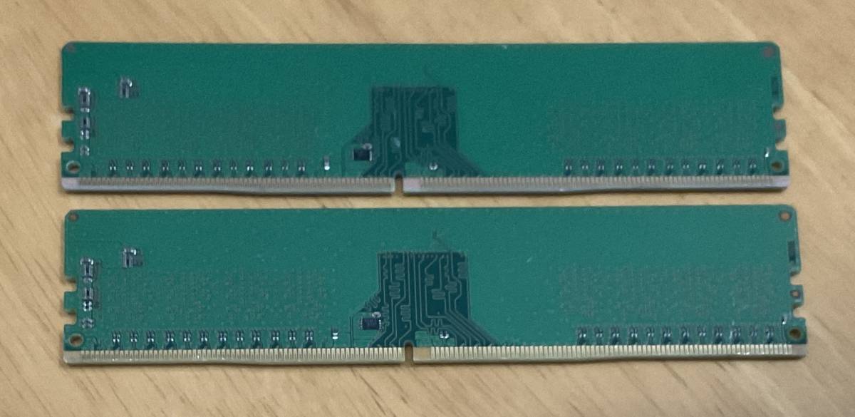 Micron 8GB×2枚 計16GB PC4-2666V-UA2-11 中古動作品 デスクトップ メモリ_画像2