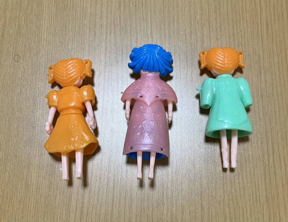 当時物 グリコ おまけ パピーちゃん 3体 着せ替え人形 食玩 当時物 グリコ おまけ パピーちゃん 3体 着せ替え人形 食玩