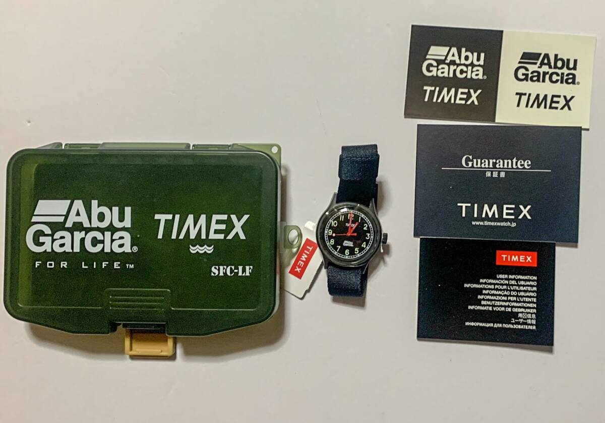 【送料無料】Abu Garcia x TIMEX Camper コラボ腕時計 アブガルシア タイメックス キャンパー ルアーケース仕切り無し_画像1