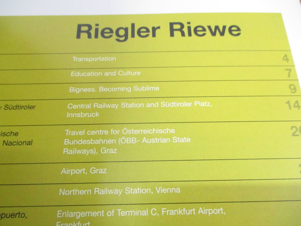 ▲01)【同梱不可】2G Riegler Riewe/N.31/International Architecture Review/Gustavo Gili/リーグラー・リーヴェ/洋書/A_画像4