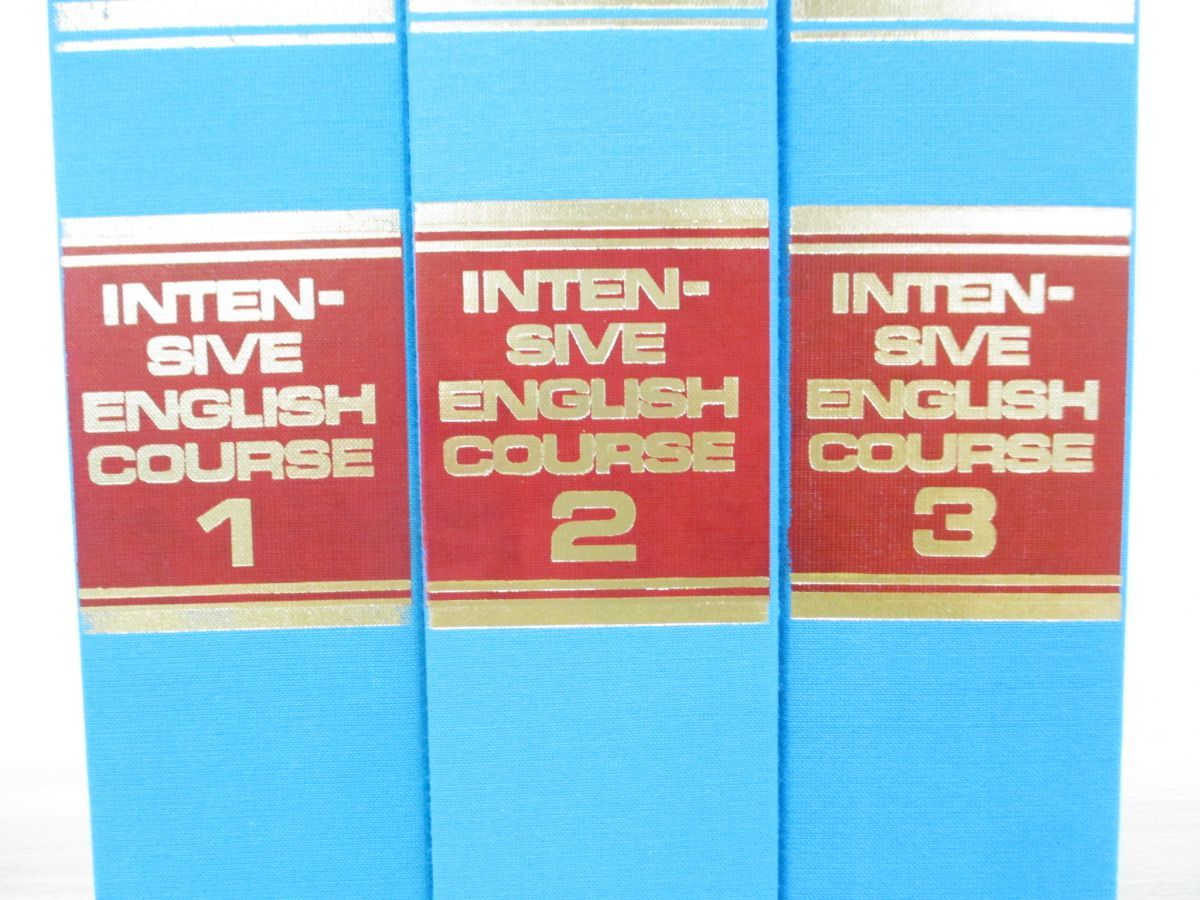 ▲01)【同梱不可】Intensive English Course 全3巻 各2冊+カセットテープ3本セット/JAPAN LANGUAGE LIBRARY/1972年/英会話教材/A_画像3