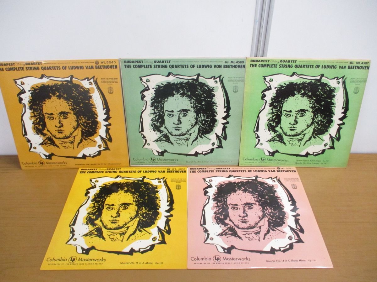 ▲01)【同梱不可】The Complete String Quartets of Ludwig Van Beethoven 5枚セット/ブダペスト弦楽四重奏団/LPレコード/クラシック/A_画像1