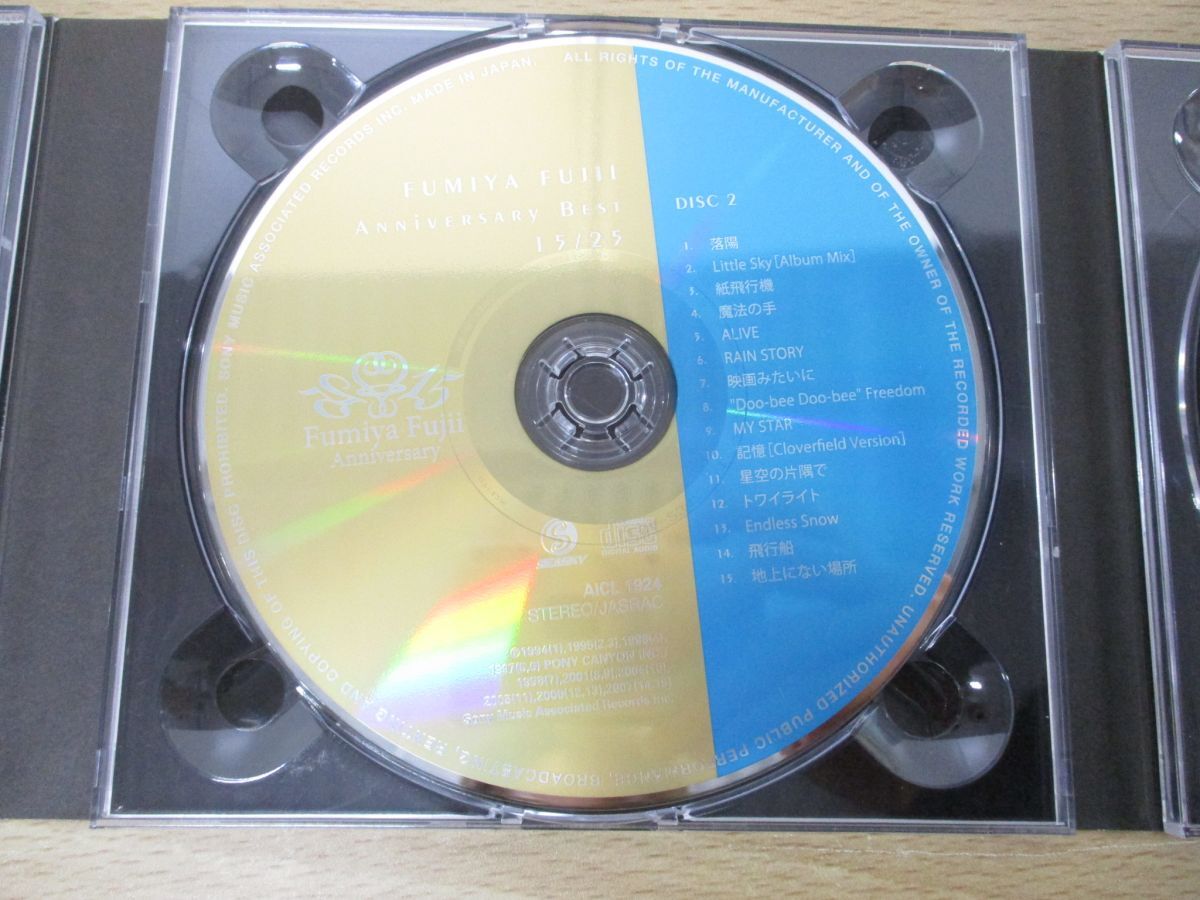 ●01)【同梱不可】FUMIYA FUJII ANNIVERSARY BEST15/25 CD2枚+DVD 3枚組/藤井フミヤ/AICL-1923-5/初回生産限定/A_画像3