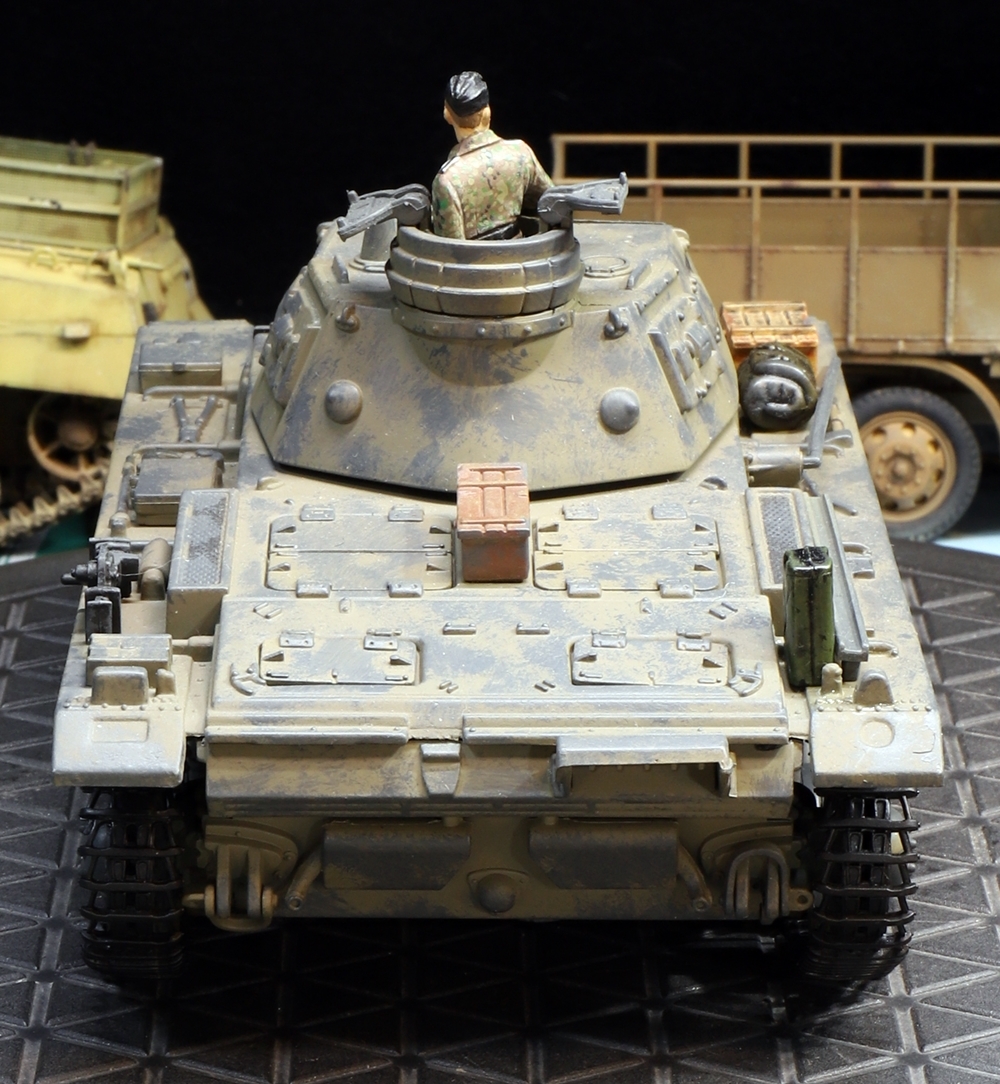 1/35 ドイツ軍 Ⅲ号戦車（E型）アフリカ軍団仕様ヘビーウェイト（フィギュア付き） 制作完成品_画像10