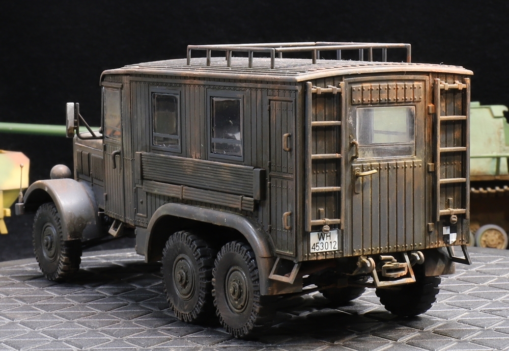 1/35 ドイツ軍 クルップ６輪軍用車輛（トラック） 制作完成品_画像4