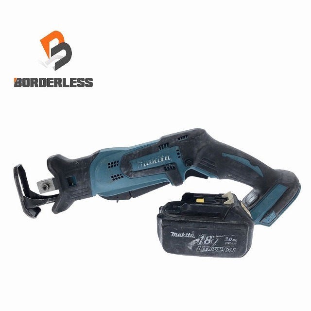 ☆中古品☆makita マキタ 18V 充電式レシプロソー JR184D 3.0Ahバッテリー1個(BL1830)付 コードレス セーバソー セーバーソー 85874_画像1