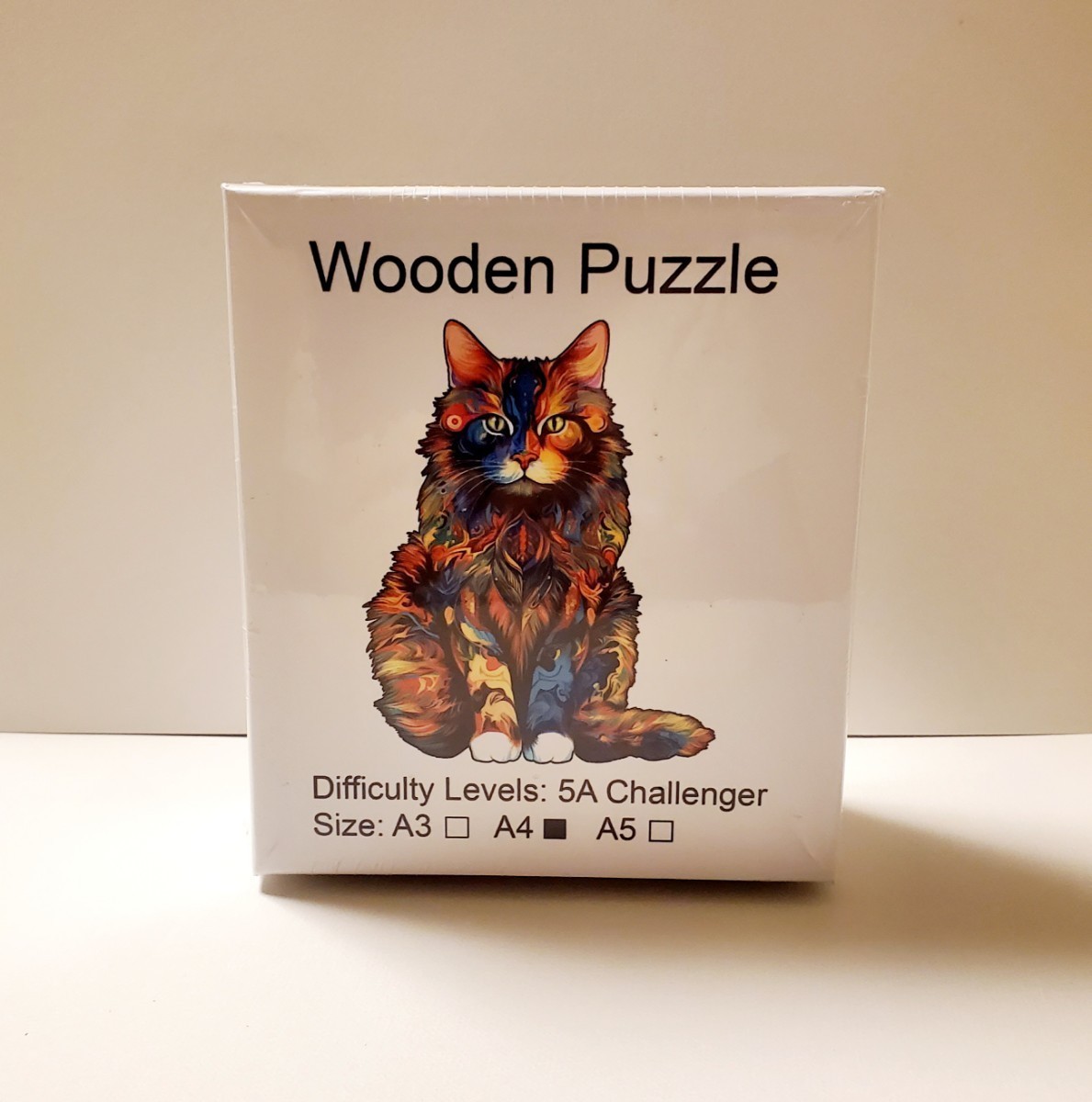 猫の雑貨　HANAKO　木製パズル　猫　CAT01　Ａ４サイズ_画像7
