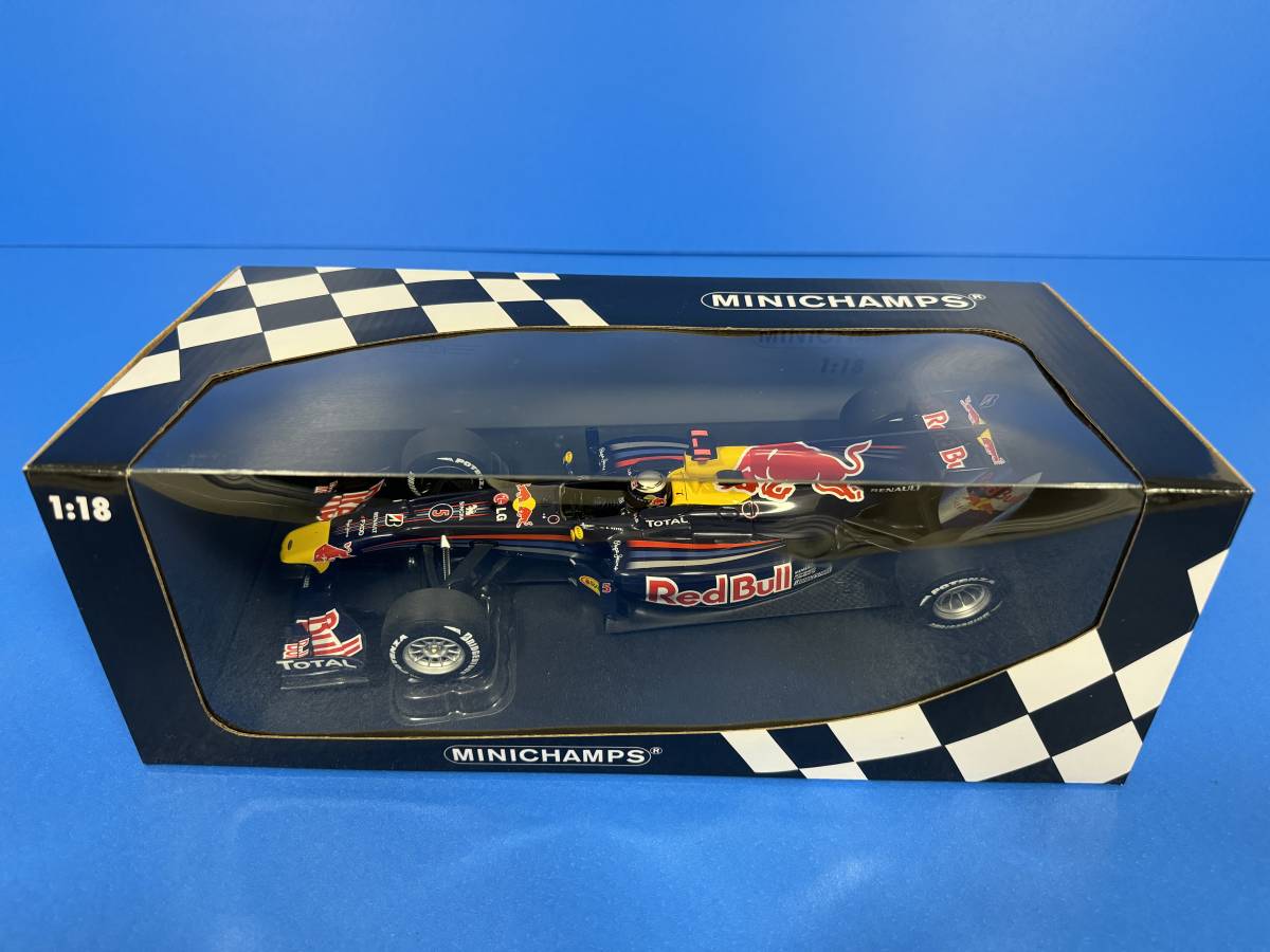 ミニチャンプス 1/18 レッドブル ルノー RB6 S.ベッテル 2010 ワールドチャンピオン MINICHAMPS Redbull RENAULT RB6 S.VETTEL No.5_画像1