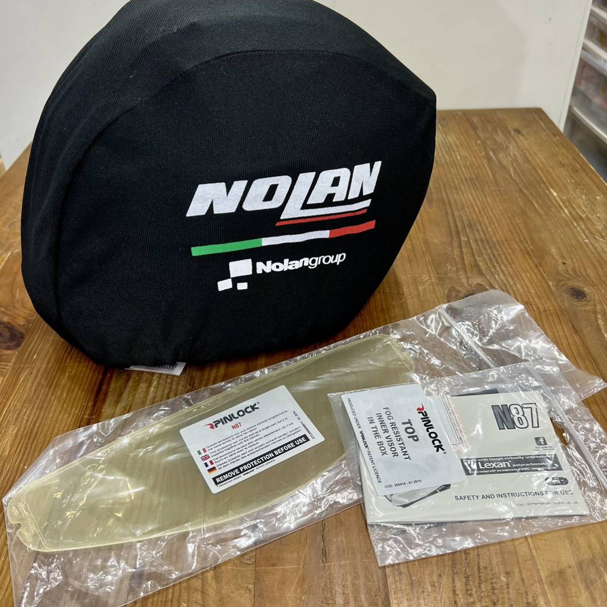 《展示品》NOLAN ノーラン N87 ツーリングフルフェイスヘルメット フラットブラック/10 Ｌサイズ (DAYTONA 98336)の画像9
