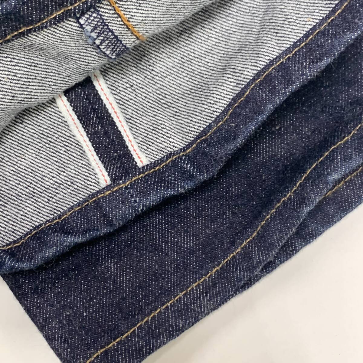 濃紺 美品 90s 98年製 140周年 日本製 復刻 Levi's リーバイス 502-XX ビッグE BIGE 赤耳 デニム ジーンズ W34/CR33/検501 505_画像7