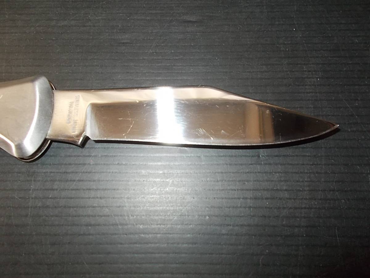 日本製 ナイフ SAB RIDGEFIELDNJ STAINLESS JAPAN NO.JK264 ハンティングナイフ サバイバルナイフ 209g_画像3