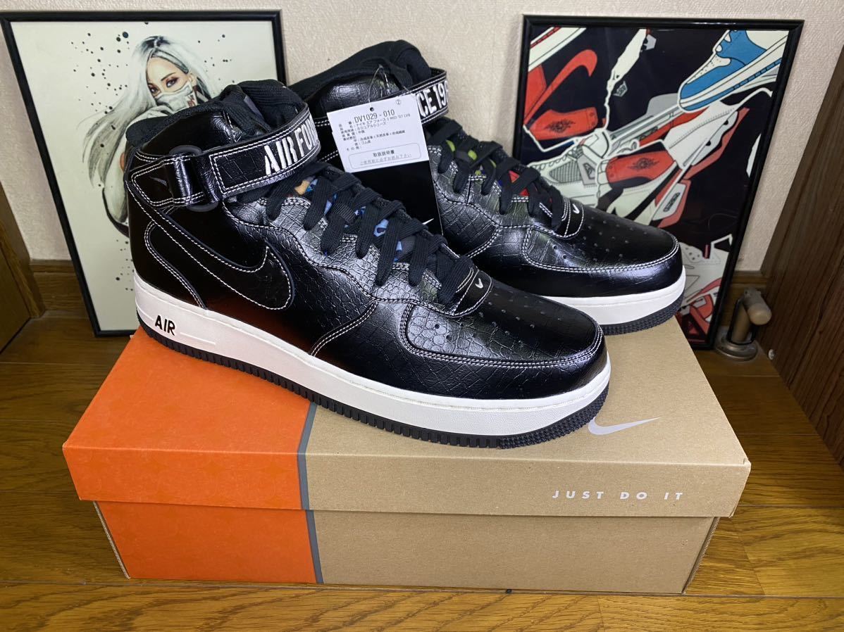 US13/31cm ナイキ エアフォース1 ミッド '07 LV8 / Nike Air Force 1 Mid LX Our Force 1 / atmos ビッグサイズ_画像2