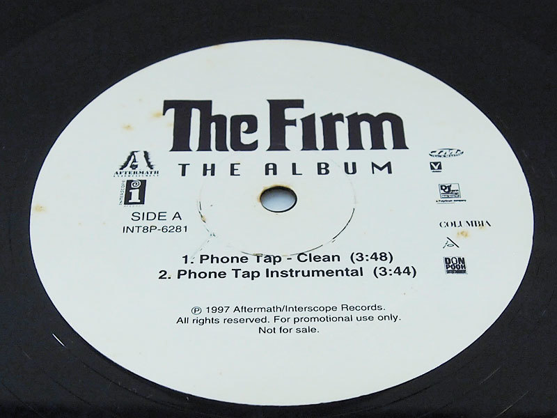 The Firm / Phone Tap / Firm Biz (Remix) 12inch レコード Aftermath Entertainment 1997年 kの画像2