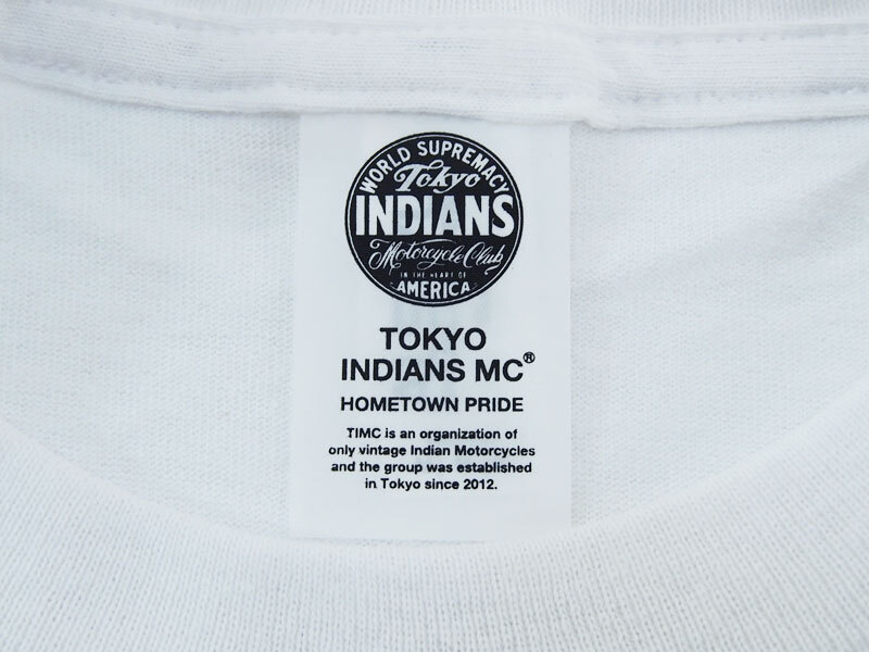 希少 新品 東京インディアンズ Pabst Blue Ribbon HRCS 2021 限定 TEE Tシャツ パブスト ブルーリボン 白 ホワイト TOKYO INDIANS TIMC F_画像3