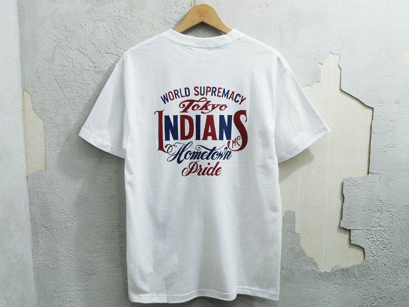 希少 新品 東京インディアンズ Pabst Blue Ribbon HRCS 2021 限定 TEE Tシャツ パブスト ブルーリボン 白 ホワイト TOKYO INDIANS TIMC F