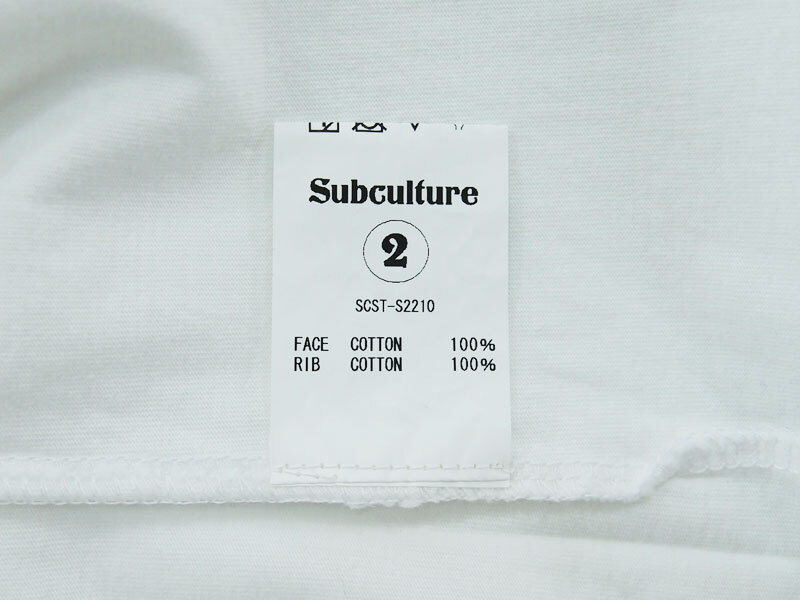 新品 POP UP 限定 SC SubCulture WING T-SHIRT Tシャツ TEE サブカルチャー 白 ホワイト WHITE 2 M_画像3