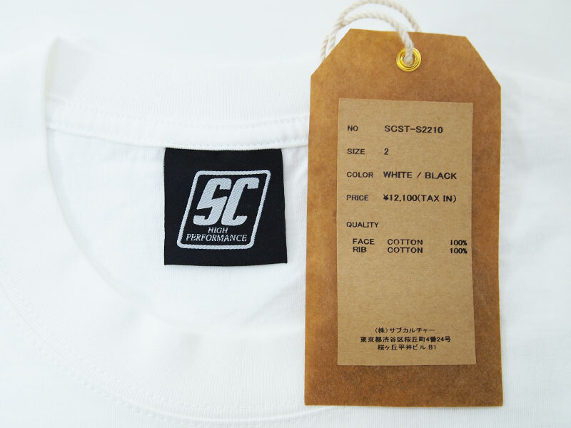 新品 POP UP 限定 SC SubCulture WING T-SHIRT Tシャツ TEE サブカルチャー 白 ホワイト WHITE 2 M_画像4