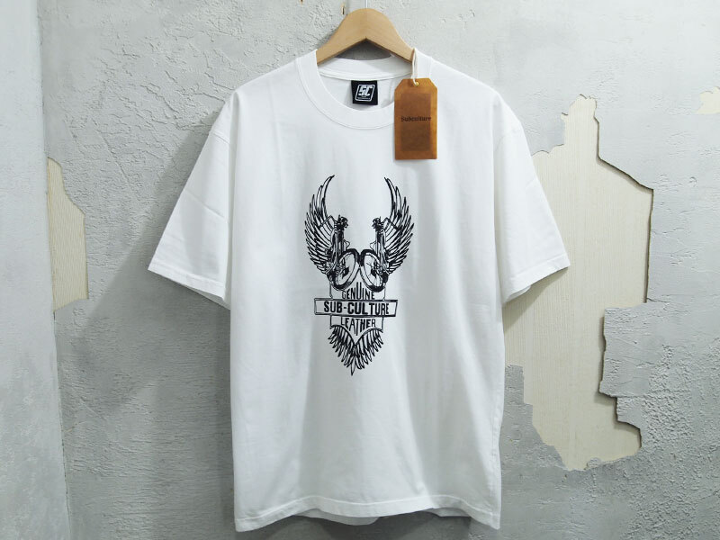 新品 POP UP 限定 SC SubCulture WING T-SHIRT Tシャツ TEE サブカルチャー 白 ホワイト WHITE 2 M_画像1