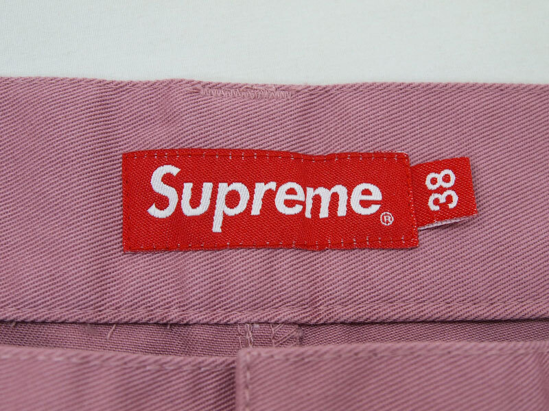 希少 38 美品 23SS Supreme Work Pant ワークパンツ Dusty Pink ダスティ ピンク シュプリーム FT_画像4