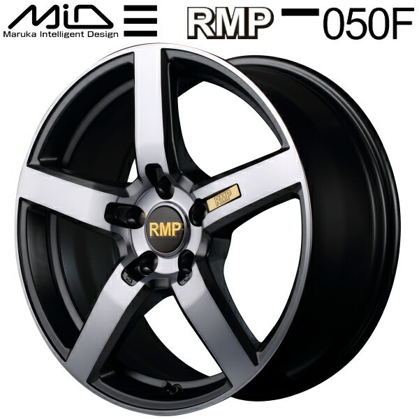 MID RMP 050F ホイール1本 ガンメタDC/マットスモーククリア 8.0J-18inch 5H/114.3 inset+42_画像1