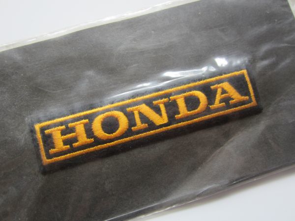 正規品 当時物 HONDA ホンダ ロゴ ワッペン /自動車 レーシング バイク オートバイ 136_※サイズ約 縦2×横11.3cm