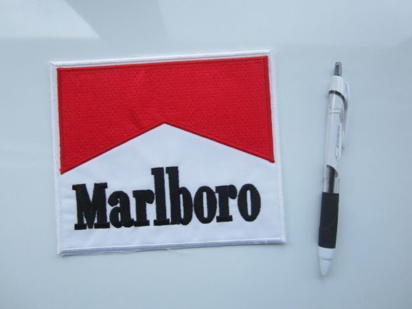 【やや大きめ】Marlboro マルボロ タバコ ワッペン/刺繍 自動車 整備 レーシング チーム スポンサー Z01_画像8