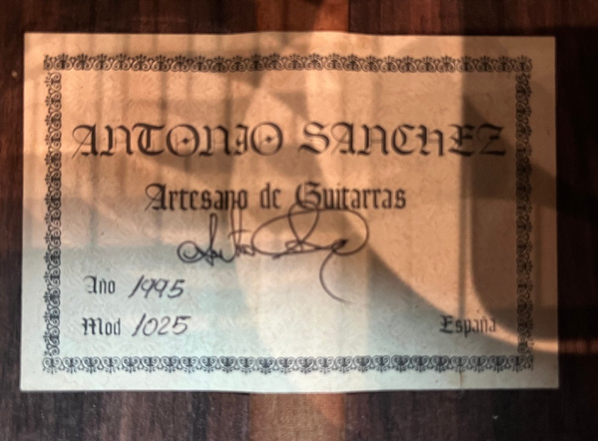 【1円】Antonio Sanchez アントニオ サンチェス 1025 1995 クラシックギター_画像6