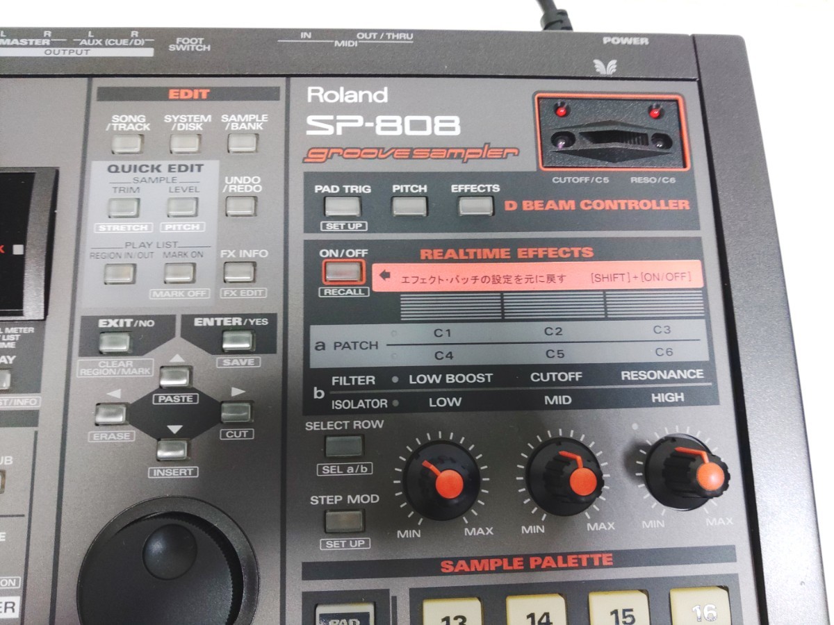 Roland/ローランド SP-808 サンプラー レコーダー グルーブサンプラー 音響機器 通電確認済み 美品の画像3