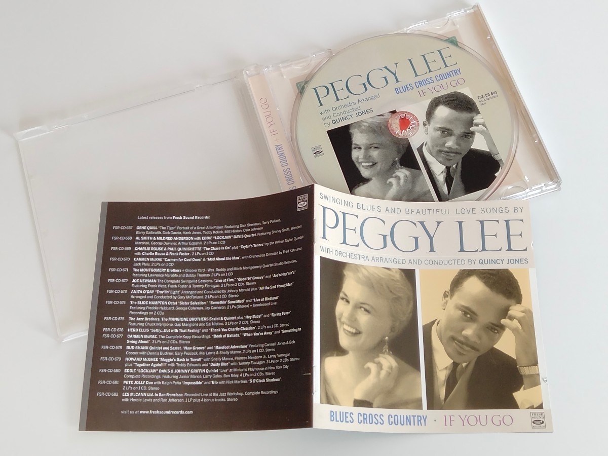 【2in1/24bitリマスター】Peggy Lee with Quincy Jones / Blues Cross Country/If You Go CD FRESH SOUND REC. SPAIN FSRCD483 ペギーリー_画像3