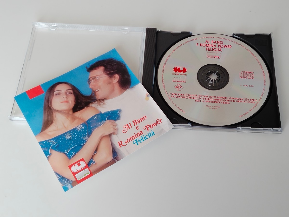 【89年CD化イタリア盤】Al Bano e Romina Power / Felicita CD CGD/BABY RECORDS CDLSM100067 82年ヒット作,アル・バーノ,ロミナ・パワー_画像3