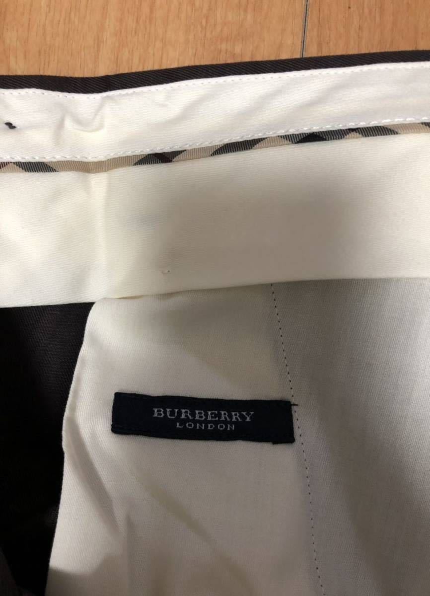  не использовался BURBERRY хлопок брюки Brown талия 85 Burberry три . association слаксы 