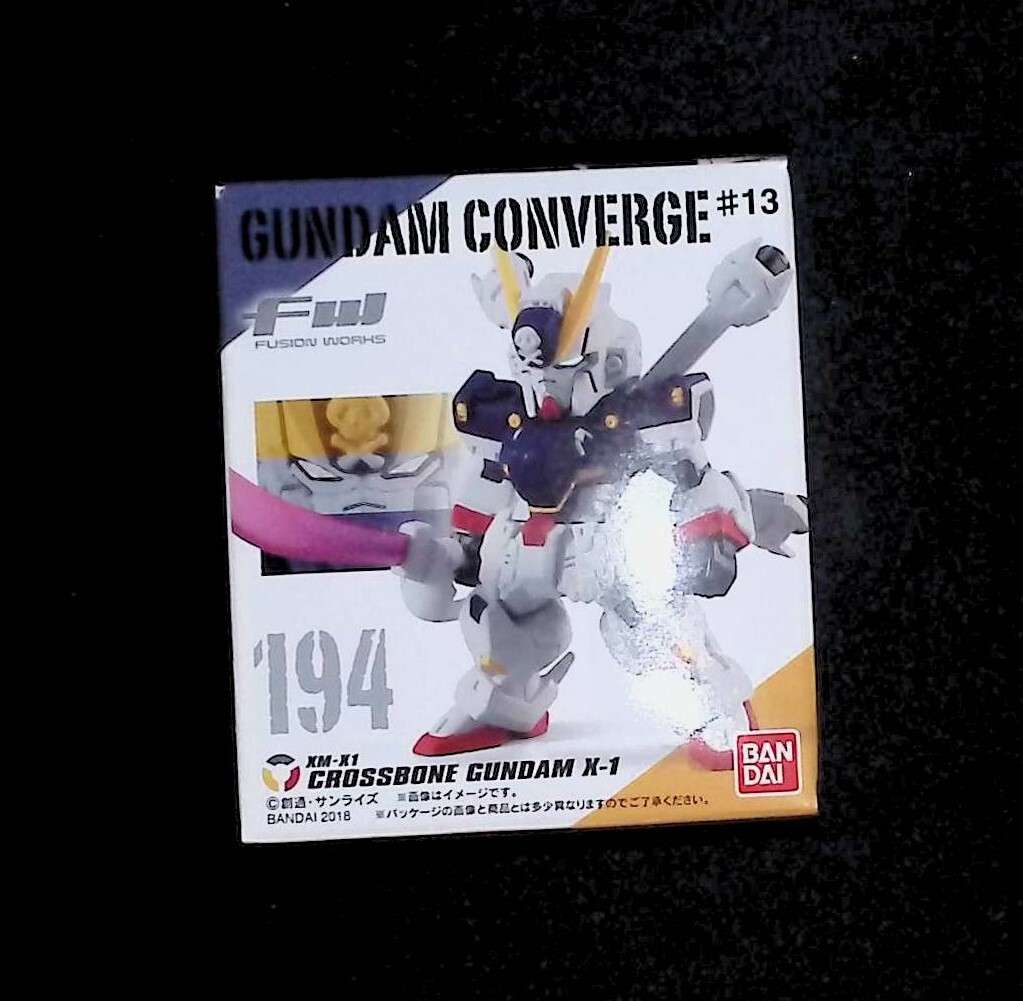 新品未開封品　ガンダムコンバージ　※外箱スリキズ跡※　＃13 194　クロスボーン・ガンダムX-1　FW GUNDAM CONVERGE　食玩_画像1