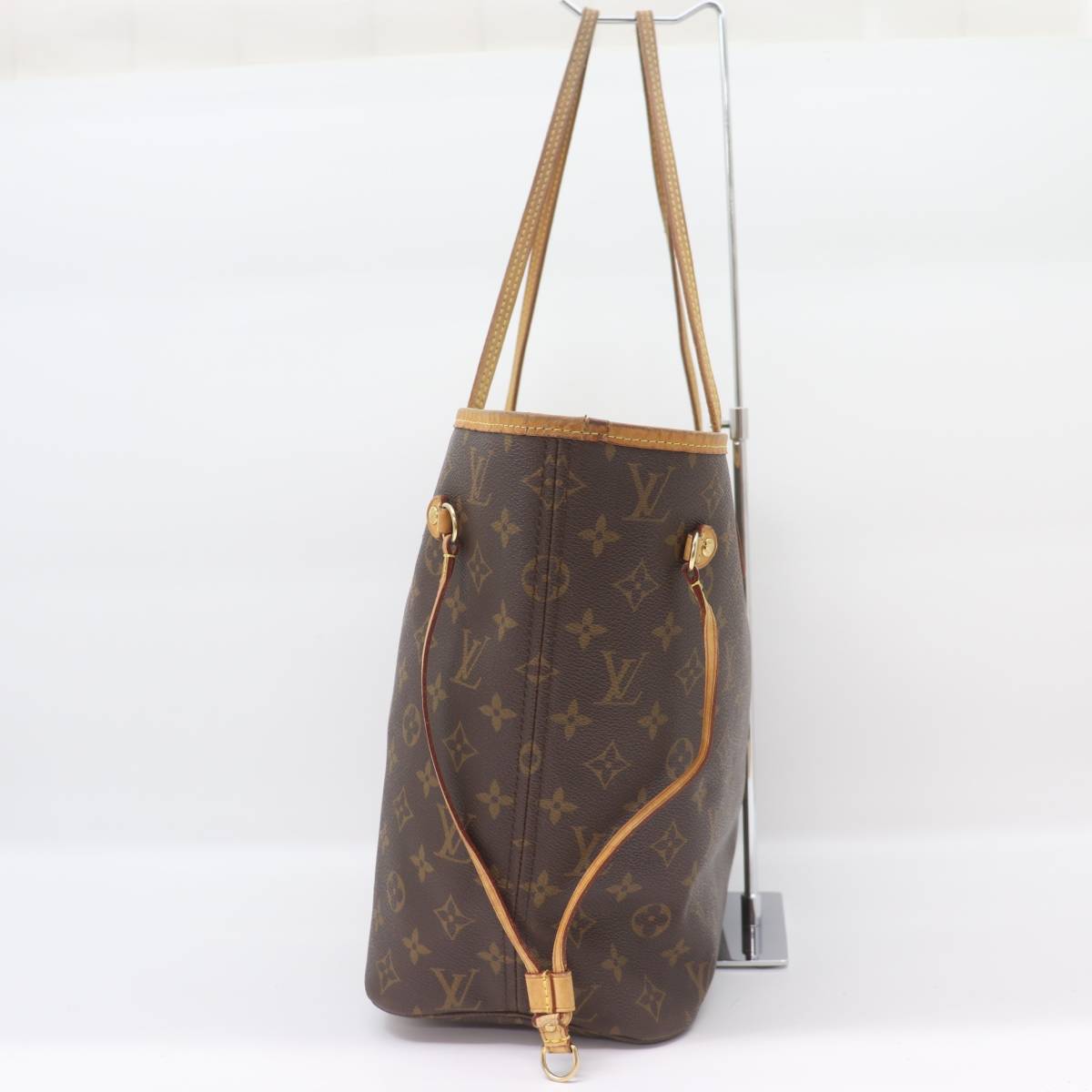 ITH3AOJ0RVDC 1円スタート 本物 LOUIS VUITTON ルイヴィトン モノグラム ネヴァーフルMM ストラップ千切れ 一部社外修理 ジャンク品_画像3