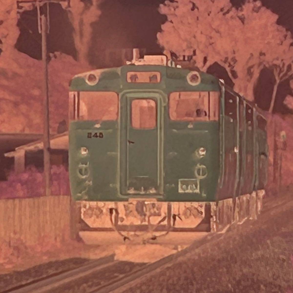 古い鉄道写真 ネガフィルム DD511096 北斗 DD511146 DD511137 カートレイン 列車 昭和 電車 （021302_画像2