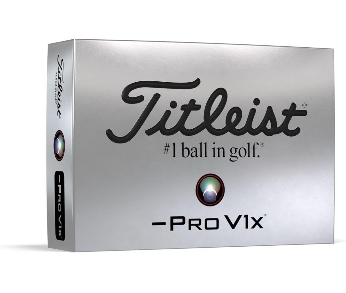 タイトリスト NEW PRO V1x レフトダッシュ ダース 2024年モデル ホワイト　新品　正規品　1ダース　12球　ゴルフボール　ローナンバー_画像1