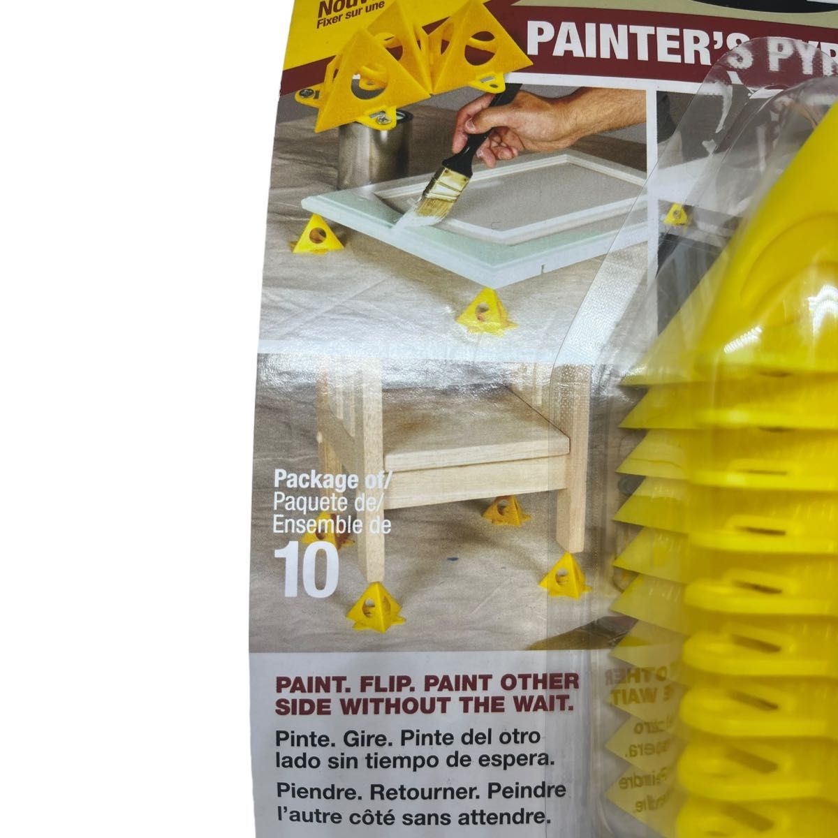 Painter's Pyramid 塗装に便利な点で支えるスタンド DIY