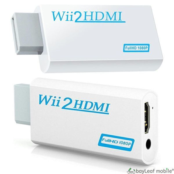 Nintendo Wii HDMI 変換 アダプタ コネクタ 接続 任天堂 ニンテンドー ゲーム レトロゲー 便利_画像1