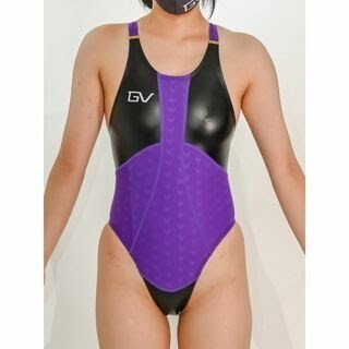 新品・5XL・GRAF VOGEL コスチューム　競泳水着 レディース 紫エナメル_画像1