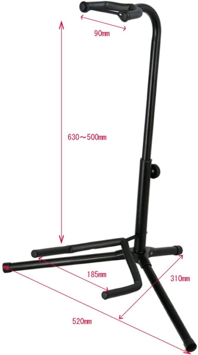 ARIA ギタースタンド GS-2003B 2本セット エレキギター、エレキベース、アコースティックギター兼用 アリア 送料無料_画像6