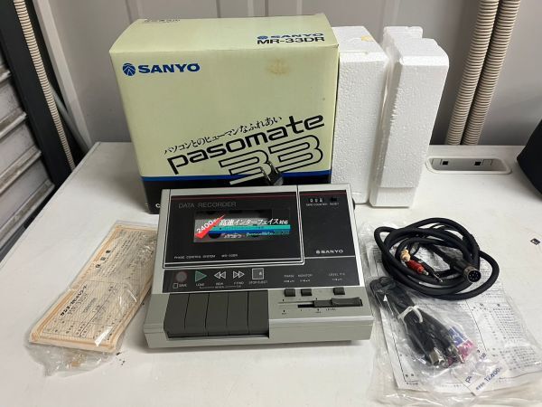 2E72 SANYO MR-33DR データーレコーダー カセットレコーダー MSX PaSomate サンヨー データーレコーダーの画像1