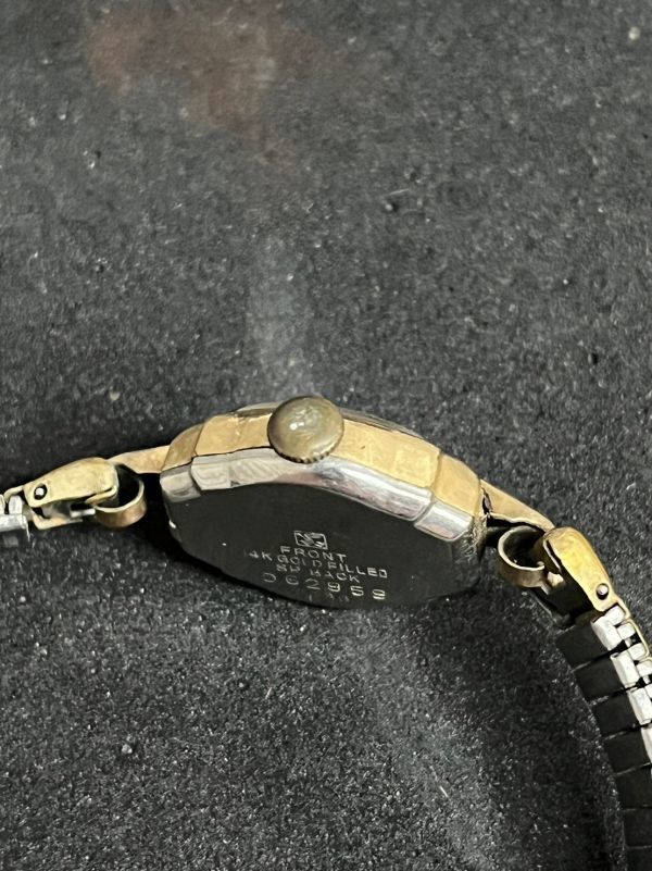 1D79 SEIKO セイコー 手巻き ビンテージ アンティーク 腕時計 レディース 17石 エスマーク Sマーク 稼働品 14KGF_画像3