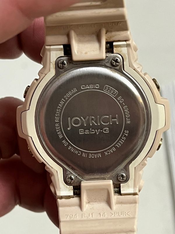 1D56 CASIO カシオ Gショック Baby-G JOYRICH ジョイリッチ BG-6900JR 稼動品_画像6