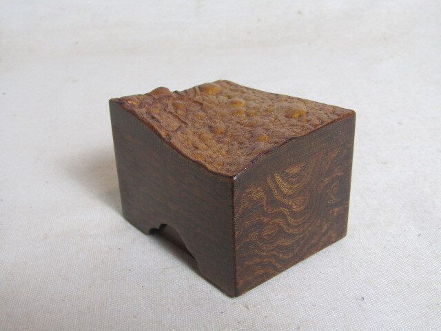 欅製玉杢、小物入れ、小箱、香合にも、拭き漆、手作り_画像5